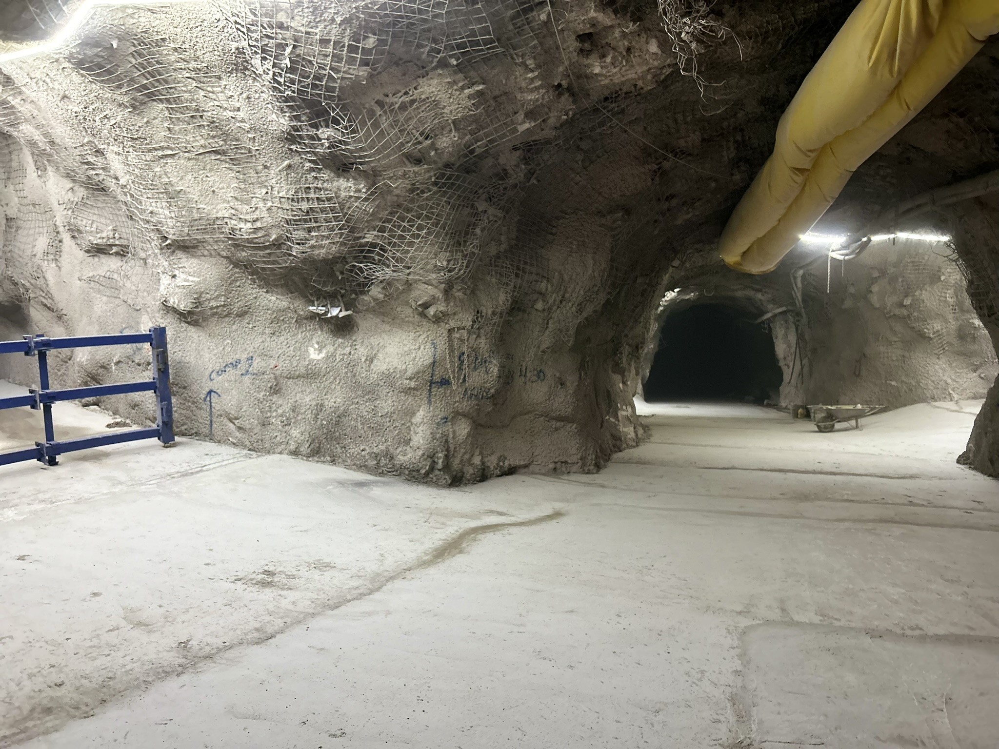 Obra civil en interior de mina en Unidad Terronera